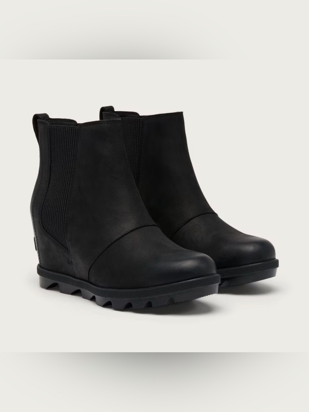Sorel Black Chelsea Wedge Ankle Booties